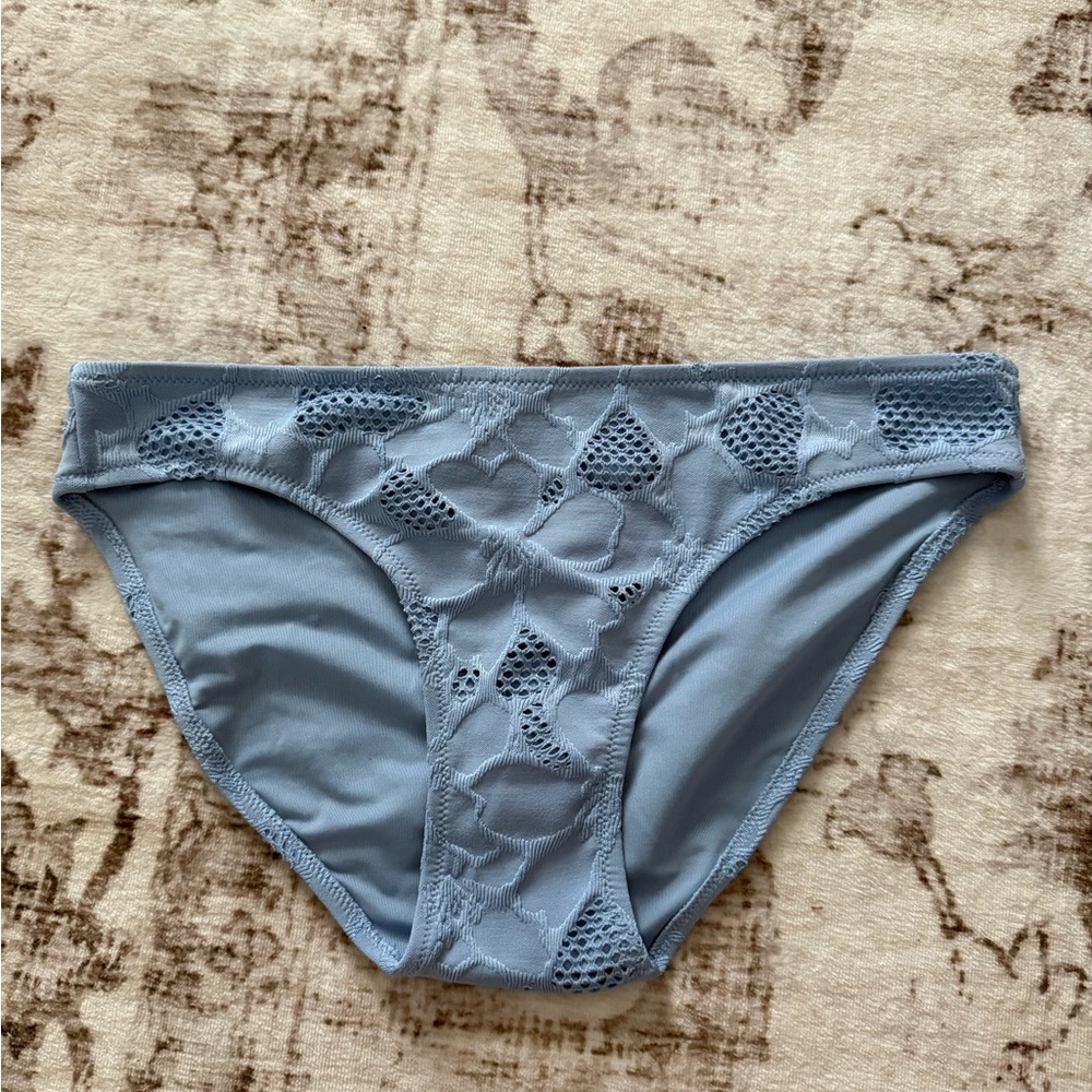 NEW‎ Aerie Blue Crocheted Bikini Bottom Size S